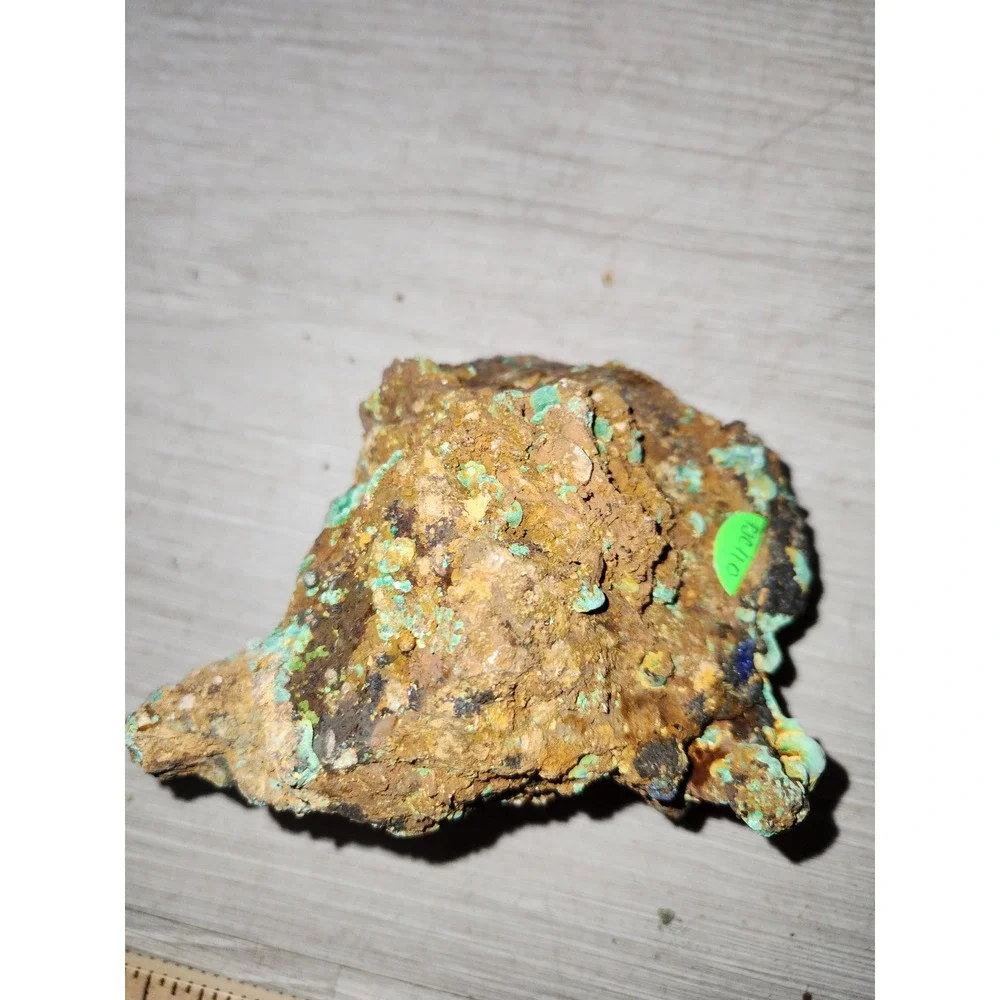Raw Malachite Azurite Mineral Specimen Natural Green Blue Crystal Cluster 4.5